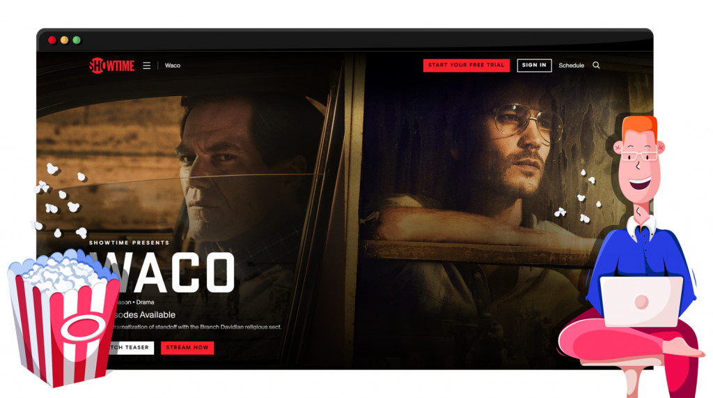 Waco streaming op Showtime