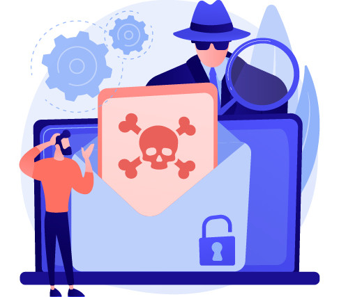 Spyware kan op je apparaat terechtkomen als bijlage bij een e-mail