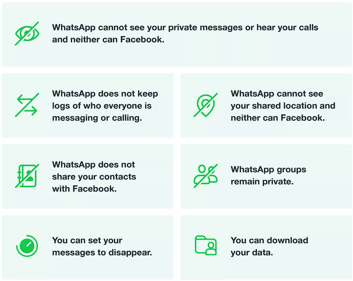 WhatsApp privacy policy update