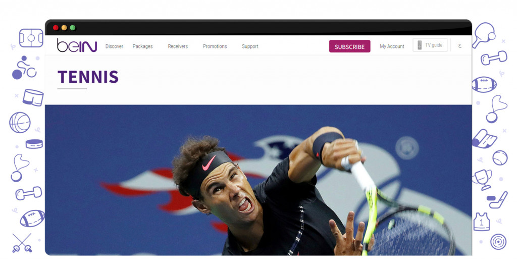 Le tennis en streaming sur beIN en France