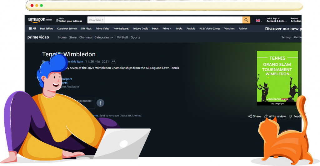 Wimbledon streaming on Amazon Prime UK