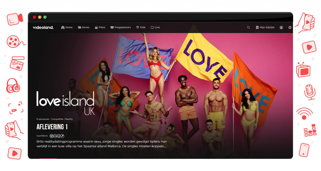 Love Island UK streaming op Videoland