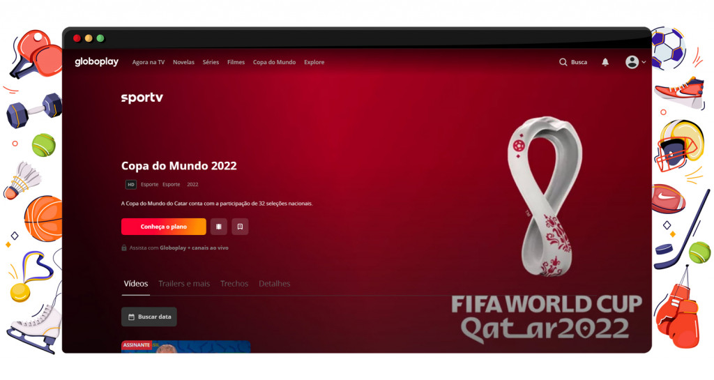 World Cup 2022 streaming live and free on Globo in Brazil