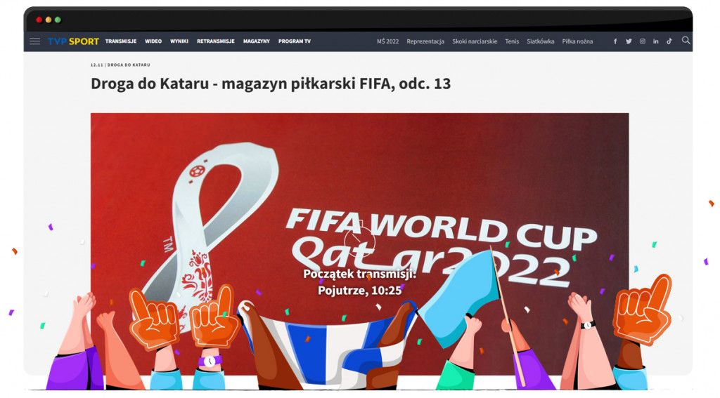 World Cup 2022 streaming live and free on TVP in Poland