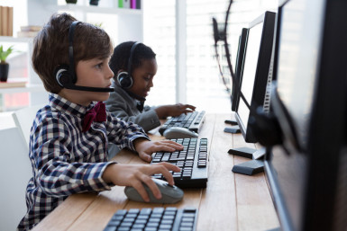 Young hackers at work