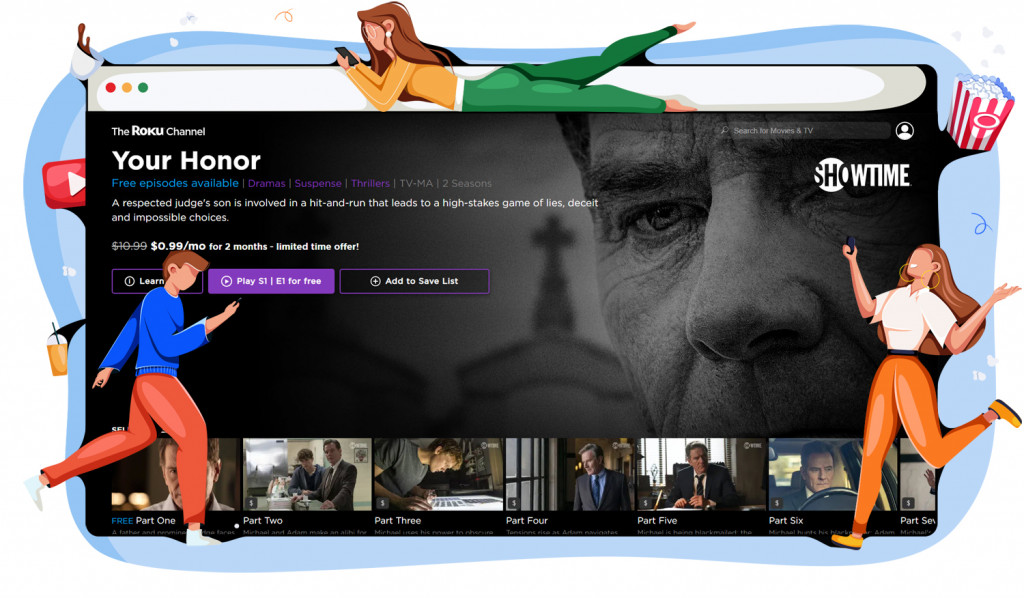 You Honor streaming op The Roku Channel gratis