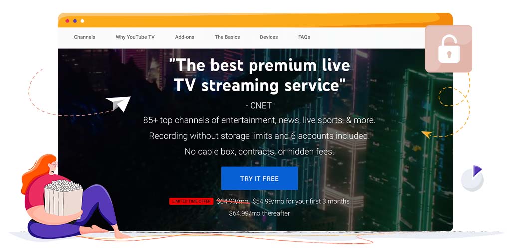 Piattaforma di streaming YouTube TV