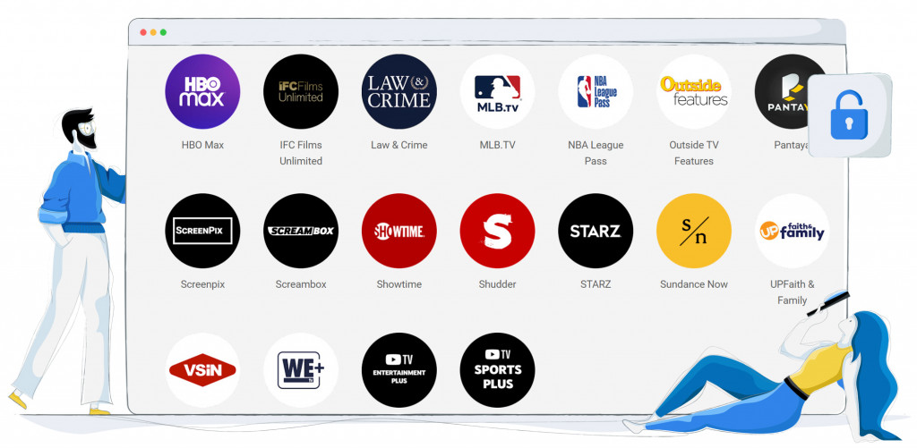 YouTube TV add-on streaming platforms